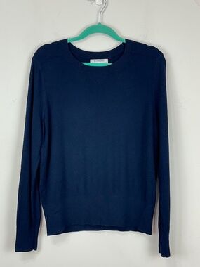 BR Standard Women's Navy Blue Crew Neck Sweater M Classic Minimalist